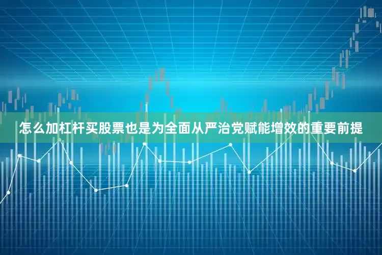 怎么加杠杆买股票也是为全面从严治党赋能增效的重要前提